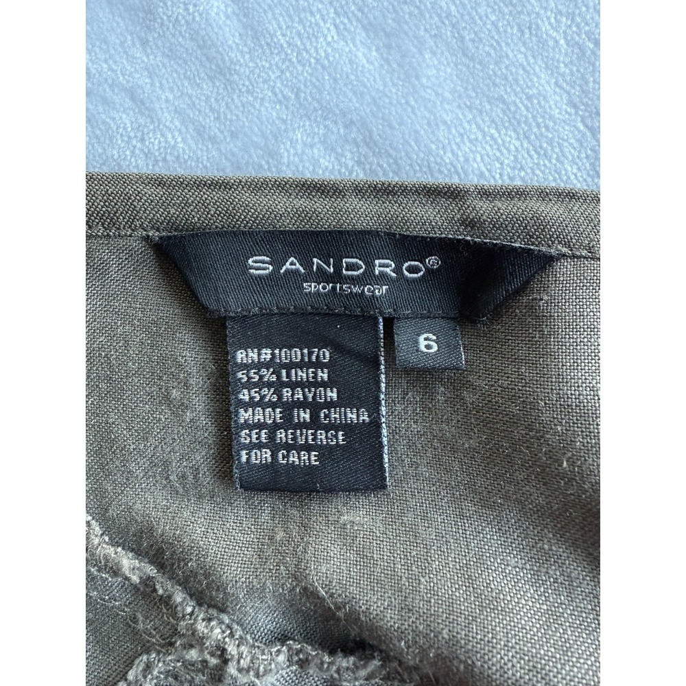 Sandro Sportswear Midi Skirt Brown Size 6‎ Patchwork Whimsygoth Boho Lagenlook - Picture 5 of 12